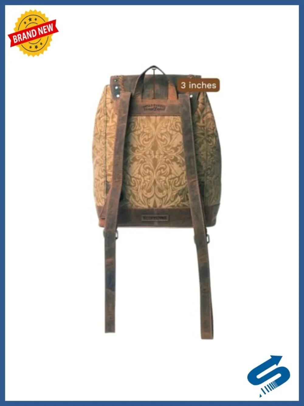 Officially Licensed Yellowstone Western Backpack for Women - Brass Studded